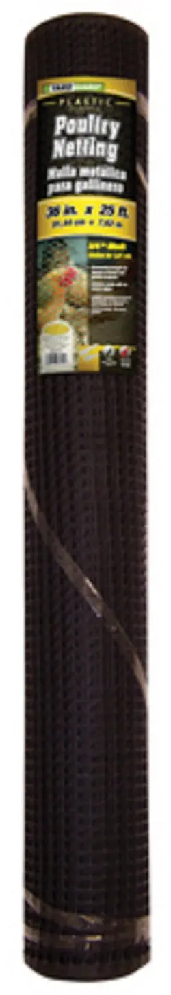 Mat 889230A 36" X 15' Ft 1/2" Mesh , Black Pvc  Hardware Cloth Fencing - Quantity Of 12 Rolls 1