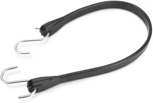 Max Mm09 19" Black Epdm Rubber Tarp Bungee Cord Straps - Quantity Of 60 1