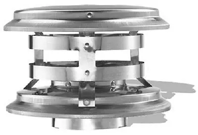 M&G Duravent 3Pvl-Vcs 3" Round Pellet Vent Vertical Chimney Cap 1