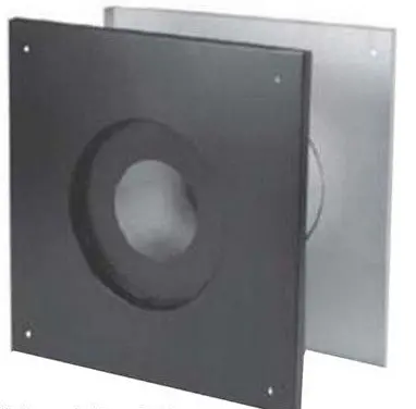 M&G Duravent  3Pvl-Wtr 3" Pellet Stove Chimney Pipe Through The Wall Thimble 1