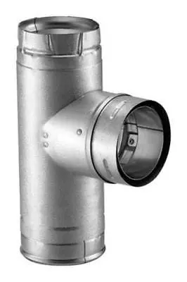 M&G Duravent  4Pvl-Tr 4" Pellet Stove Chimney Vent Clean Out Tee 1