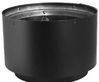 M&G Duravent 6Dvl-Ad 6"  Black Dvl Chimney Pipe Appliance Flue Adapter 1