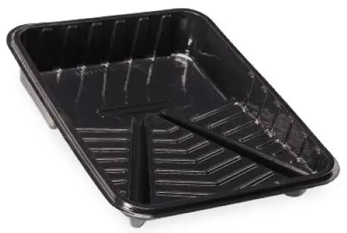 Midstate 200871 9" Disposable 1 Liter Black Paint Tray Liner - Quantity Of 75 1