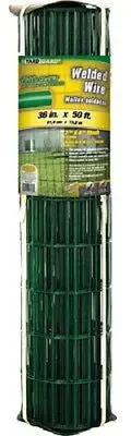 Midwest 308357A 36" X 50' 4" X 2" Green Pvc Coated Mesh Welded Wire Fencing 1