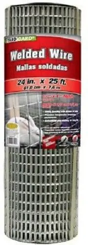 Midwest 309221A 24" X 25' 14 Gauge Galvanized Welded Wire 2" X 1" Mesh Fencing - Quantity Of 1 1