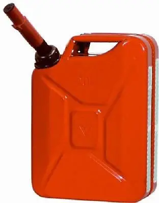 Midwest 5810 5 Gallon Red Metal Military Style Gasoline / Fuel Gas Can W Spout 1