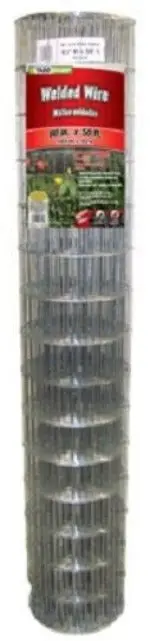 Midwest Air 308303B 60" X 50' Ft 4" X 2" Galvanized Welded Wire Fence Fencing - Quantity Of 1 1