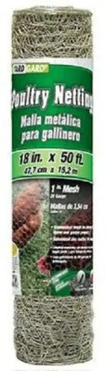 Midwest Air 308402B 18" X 50'  1" Mesh Poultry Netting Chicken Wire Fence Fencing - Quantity Of 2 Rolls 1