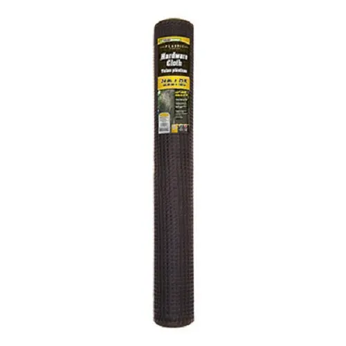 Midwest Air 889231A 2' X 25' Roll Of Black Plastic Hardware Cloth Fence - Quantity Of 1 1