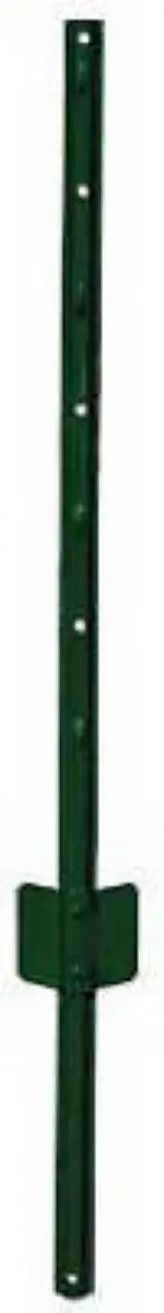 Midwest Air 901150A  6' Green Light Duty U Style 14 Gauge Steel Fence Posts - Quantity Of 10 1
