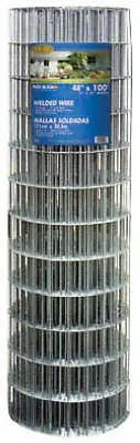 Midwest Air G & B 309223A 36" X 100' 2" X 1" Galvanized Wire Mesh 14 Ga Fencing 1