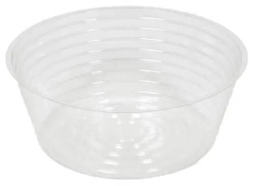 Midwest Dl10 10" Clear Vinyl Deep Plant Planter Saucer Liner - Quantity Of 12 1