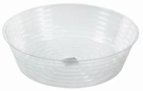 Midwest Dl12 12" Clear Vinyl Deep Plant Planter Saucer Liner - Quantity Of 125 1