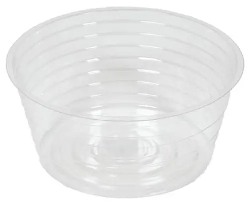 Midwest Dl8 8" Clear Vinyl Deep Plant Planter Saucer Liner - Quantity Of 12 1