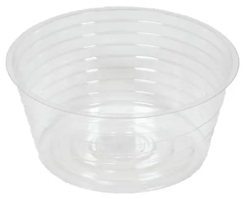 Midwest Dl8 8" Clear Vinyl Deep Plant Planter Saucer Liner - Quantity Of 50 1