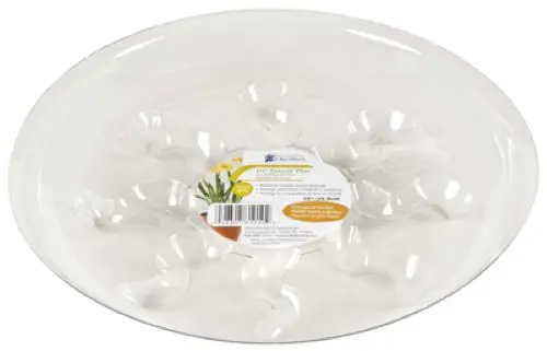 Midwest Sp6 6" Saucer Plus Extra Thick Clear Plastic Plant Pot Saucer - Quantity Of 12 1