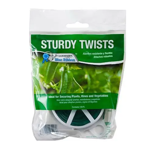 Midwest T001gt 100' Foot Green Plastic Coated Garden Wire Twist Tie With Cutter - Quantity Of 20 1