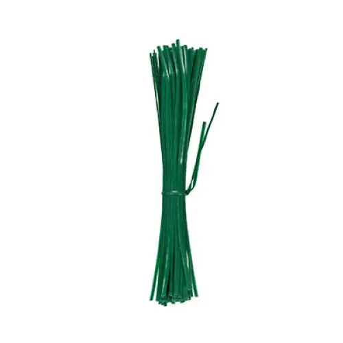 Midwest T002gt 100-Pack Of 8" Green Pre-Cut Plastic Coated Wire Garden Twist Ties - Quantity Of 60 1
