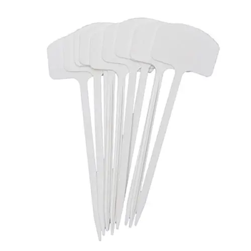 Midwest T024gt 10-Pack Of Green Thumb 8" White Plastic Plant Marking Labels - Quantity Of 12 1