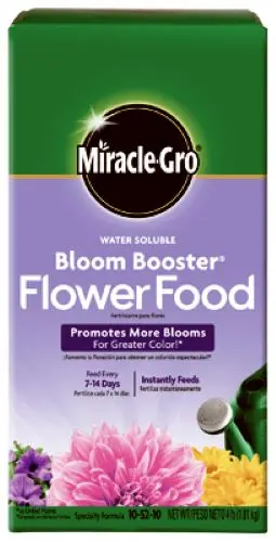 Miracle Gro 146002 4 Lb Box Of Water Soluble Bloom Booster Flower Food / Fertilizer - Quantity Of 6 1