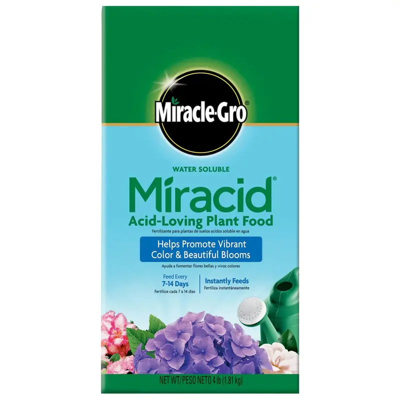 Miracle-Gro 1850011 4 Lb Container Of Miracid Water Soluble Acid Loving Plant Food Fertilizer 1