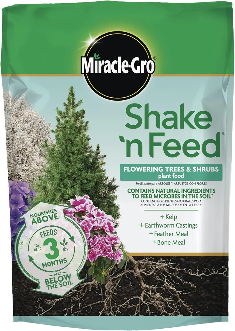 Miracle Gro 3002410 8 Lb Bag Of Shake 'N Feed Flowering Trees & Shrubs Plant Food 1