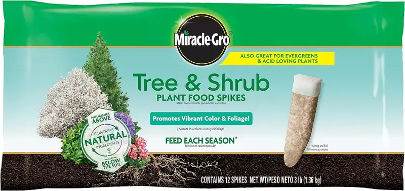 Miracle-Gro 4851012 12-Count Pack Of Tree & Shrub 15-5-10 Plant Food Fertilizer Spikes 1
