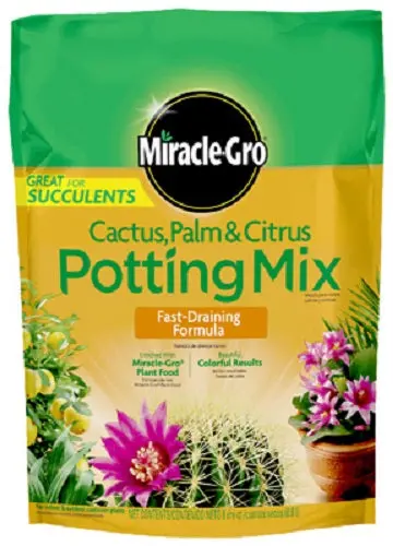 Miracle Gro 72078430 8 Quart Bag Of Cactus Palm & Citrus Potting Soil Mix - Quantity Of 4 1