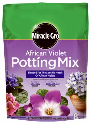 Miracle-Gro 72678430 8-Quart Bag Of African Violet Potting Mix 1