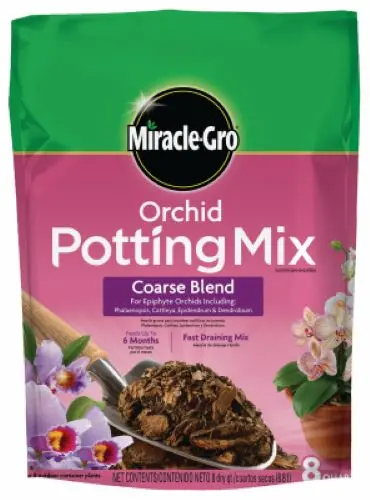 Miracle Gro 74778300 8-Quart Bag Of Coarse Blend Orchid Potting Mix 1