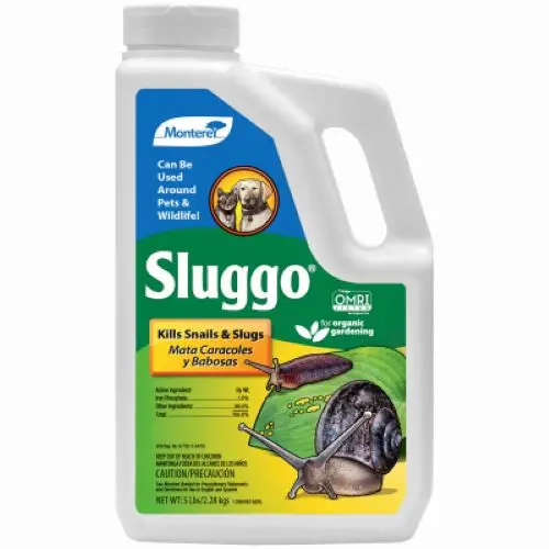 Monterey Sluggo Lg6530 5 Lb Jug Of Natural Organic Slug & Snail Killer Bait - Quantity Of 4 1
