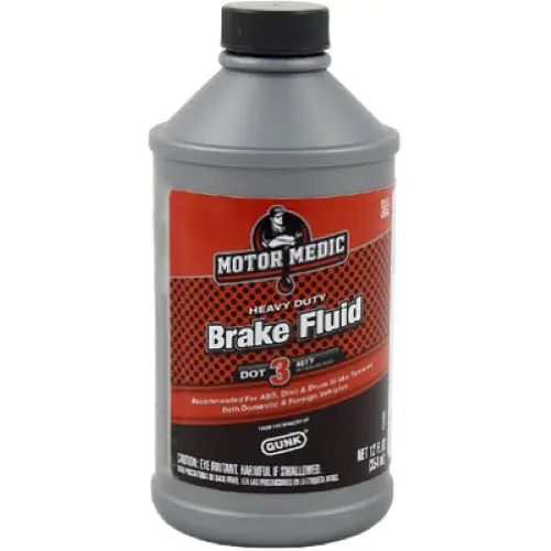 Motor Medic M4412/12 12 Oz Bottle Of Dot 3 Heavy Duty Brake Fluid 1
