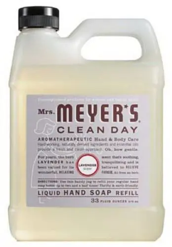 Mrs. Meyer's 11163 33 Oz Bottle Of Lavender Scent Liquid Hand Soap Refill Bottle 1