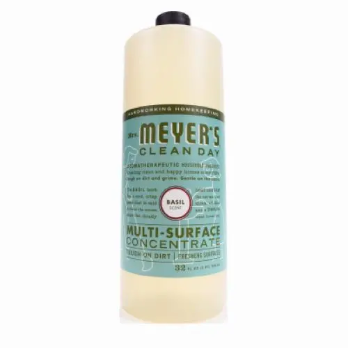 Mrs. Meyer's 14440 Clean Day 32 Oz Bottle Of Concentrated Basil Scent Multi-Surface Cleaner 1