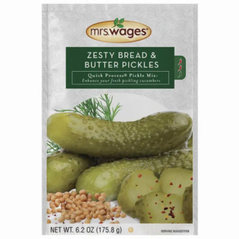 Mrs. Wages W659-J6425 6.2 Oz Zesty Bread N' Butter Pickle Canning Season Mix 1