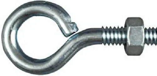 National Mfg N221-085 1/4" X 2" Eye Bolts, Zinc Plated - Quantity Of 100 1