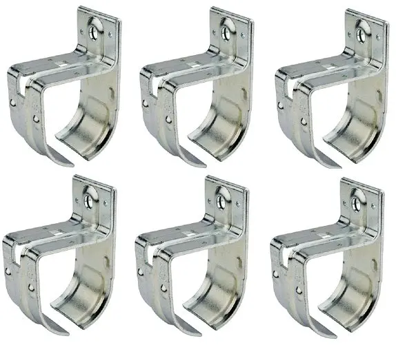 National N100-006 Dp5420bc Single Round Barn Door Rail Support Brackets - Quantity Of 6 1