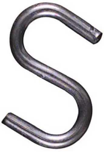 National N121-533 8-Count Pack Of 3/4" Zinc Plated Steel Heavy Duty S Hooks 1