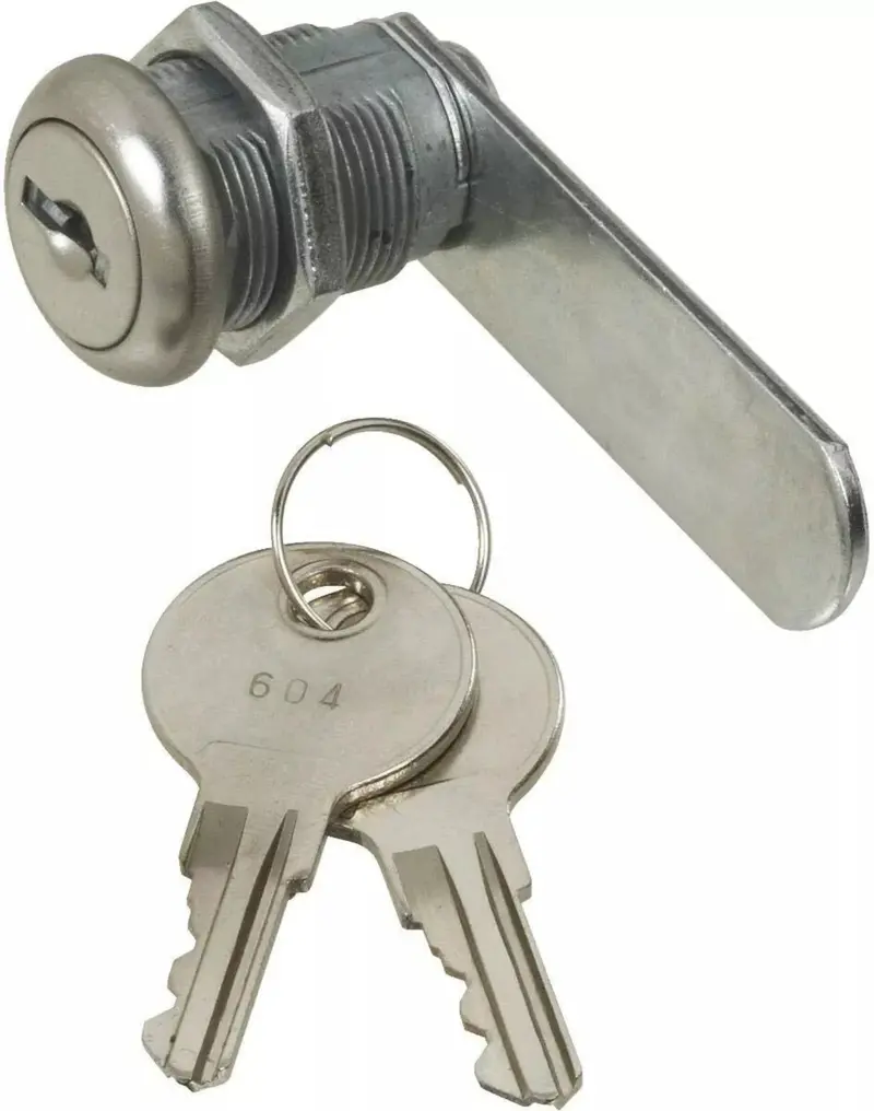 National N185-280 Vka285 1/2" Keyed Alike Chrome Door & Drawer Lock 1