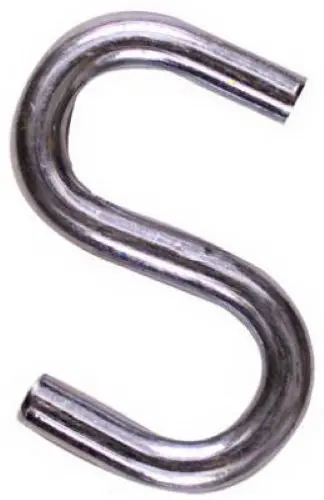 National N273-433 2-1/2" Heavy Duty Zinc Plated Open S Hooks In Bulk 1