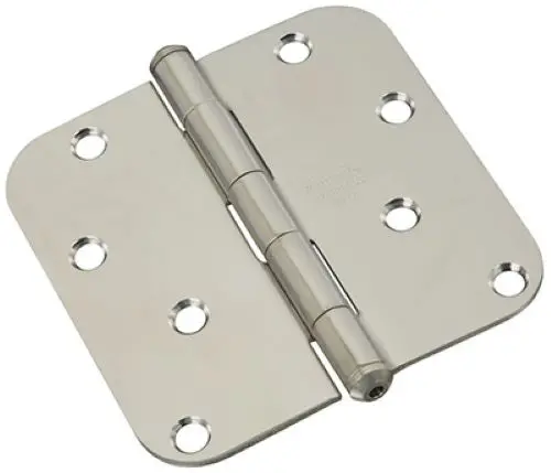 National N830-270 Stainless Steel Round Edge 4" Door Hinge 1