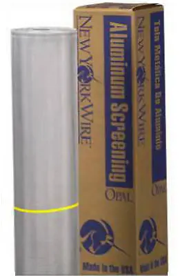 New York Wire Fcs9257-M 26" X 100' Bright Aluminum Porch Screen Screening Cloth 1