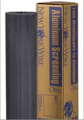 New York Wire Fcs9429-M 42" X100' Charcoal Aluminum Porch Screen Screening Cloth 1