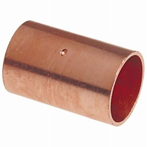 Nibco W00690d 1/4" X 1/4" Wrot Copper Pipe Couplings With Stop 1