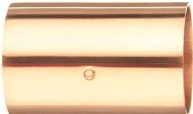 Nibco W00835d 1-1/4" X 1-1/4" Wrot Copper Pipe Couplings W Stop - Quantity Of 5 1