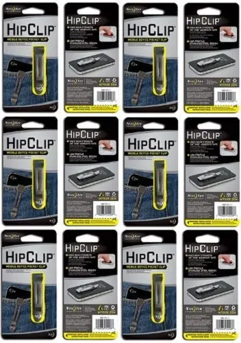 Nite Ize Nbc-03-11 Self Adhesive Stainless Steel Hip Clip Phone Clip - Quantity Of 6 1