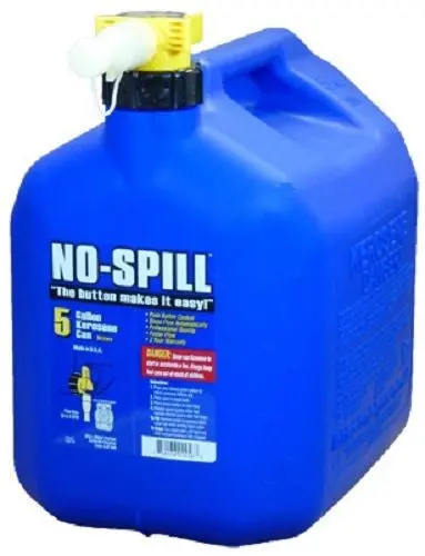 No Spill 1456  5-Gallon Carb Compliant Blue Kerosene Fuel Can Container - Quantity Of 4 1