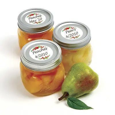 Norpro 635 24 Pks Round Canning Jar Lid Labels With Sticky Back 576 Labels - Quantity Of 24 Packs 1