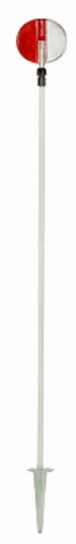 Nuvue 2665 46" To 72" Red & White Telescopic Driveway Reflector Marker - Quantity Of 4 1
