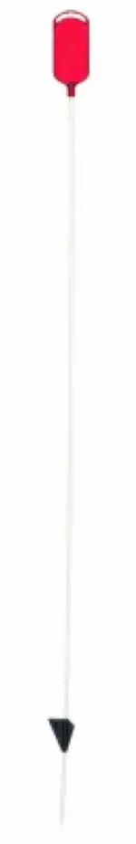 Nuvue 2706 46" X 1/4" Red Oval Lens Driveway Marker Reflector - Quantity Of 12 1